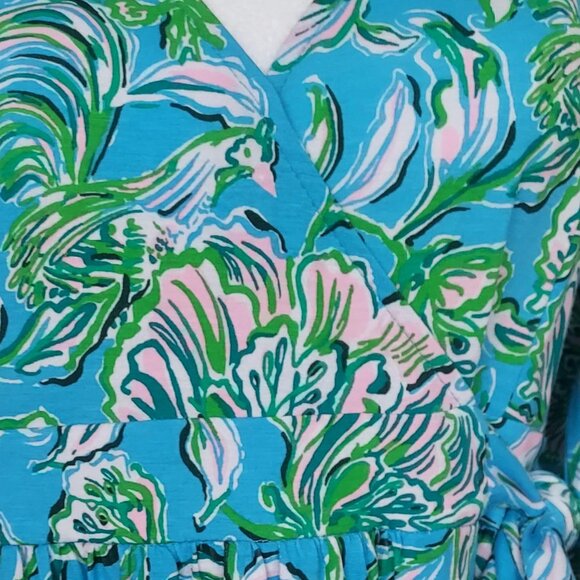 Lilly Pulitzer Women's Brantley V-Neck Midi Wrap Dress Size Small - Picture 11 of 16